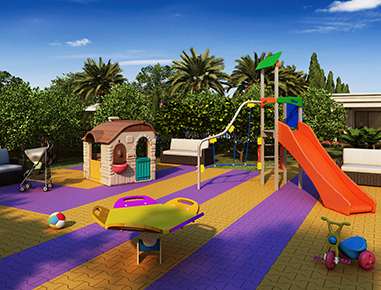 Seus filhos terão um grande espaço para se divertirem.